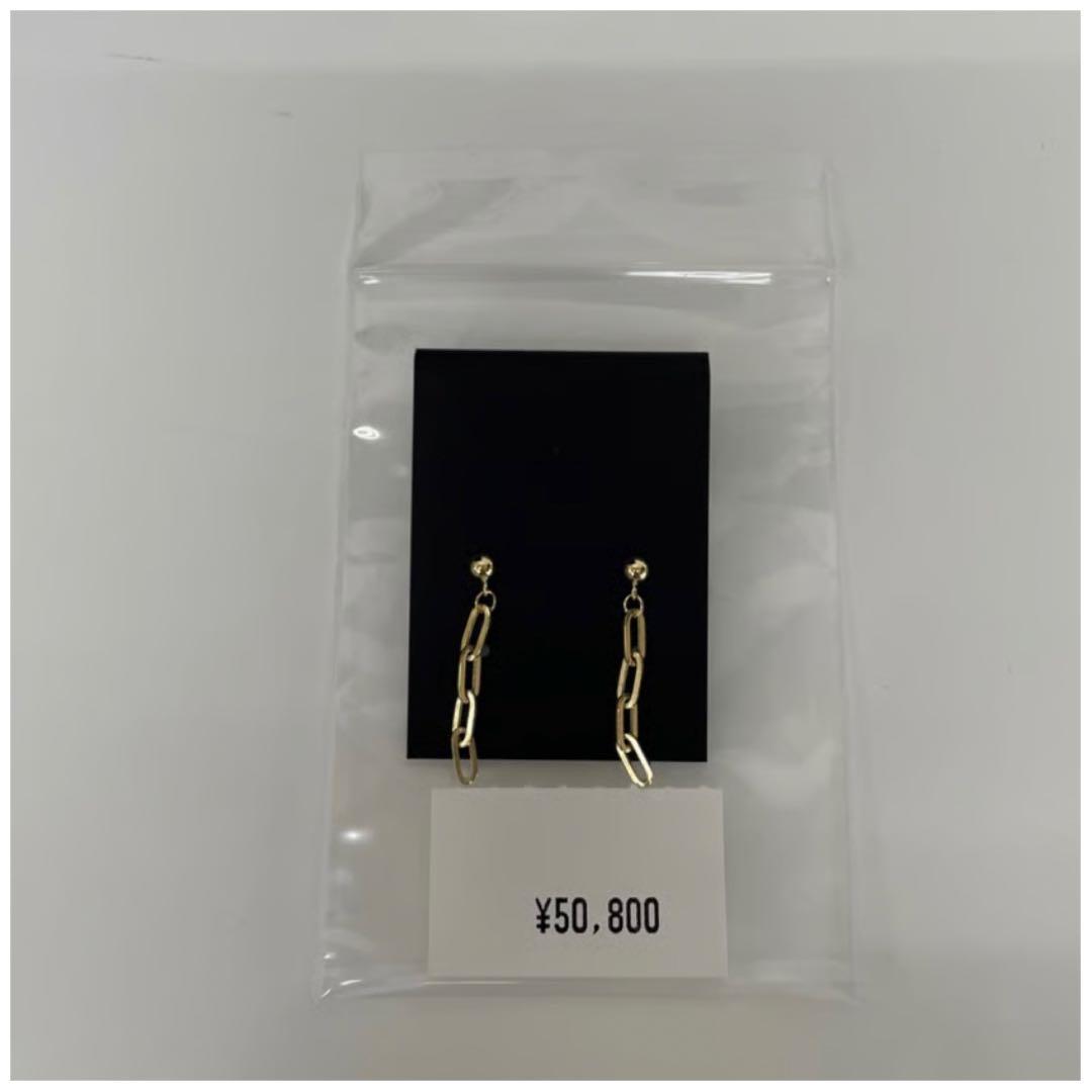j*♡様 新品未使用 18金 ペーパークリップピアス mal. レレレさん