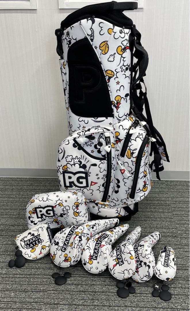 パーリーゲイツ ミッキーマウス　キャディバッグ 8点セット