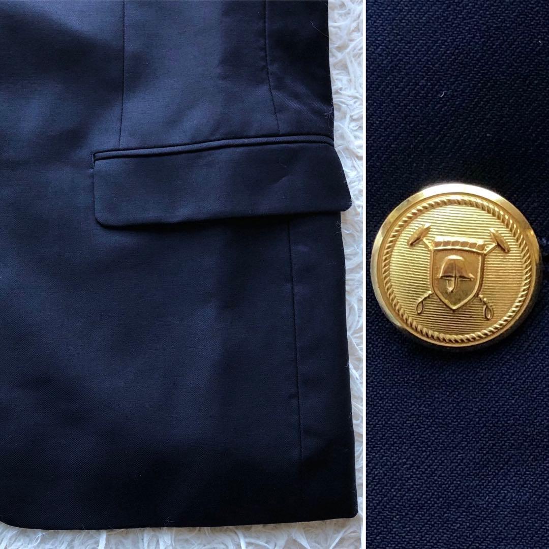 【極美品 希少サイズL】ラルフローレン　紺ブレ　ウール100%　金ボタン