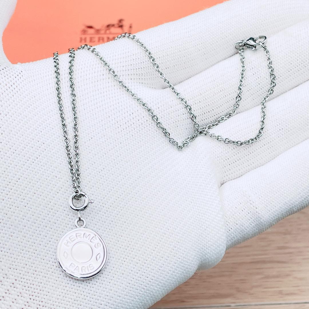 ◇エルメス◇ 新品仕上済 セリエ ネックレス ペンダント 小 シルバー 4.94