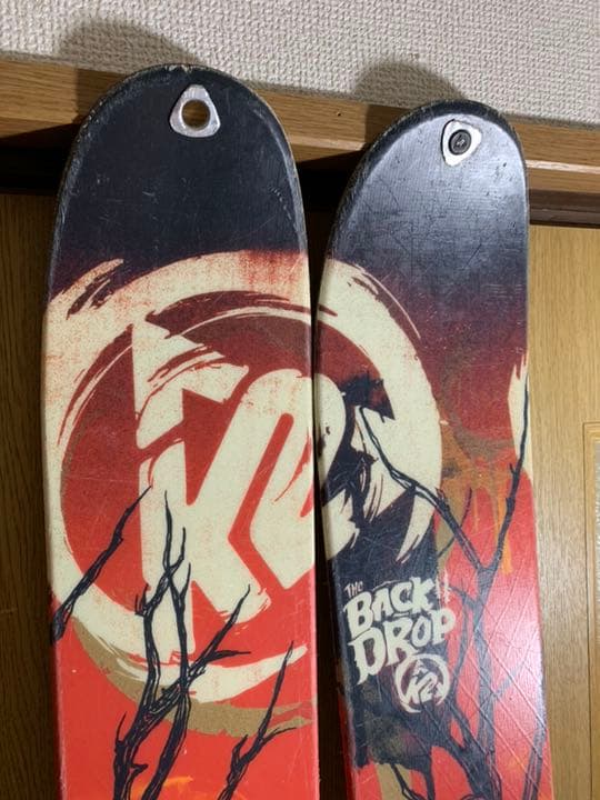 け*じ様 k2 バックドロップ ファットスキー ビンディングクランポンシール付き