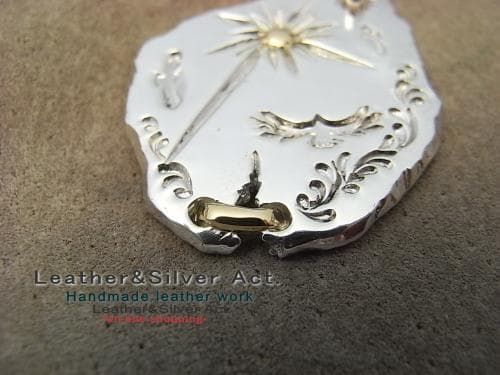 1点物　イーグルネックレス 手彫り　ハンドメイド　ネックレス　ｋ18　かまし