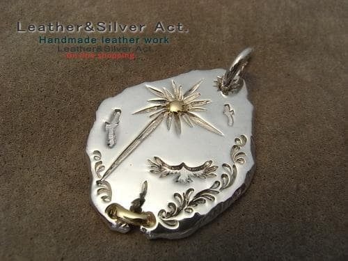 1点物　イーグルネックレス 手彫り　ハンドメイド　ネックレス　ｋ18　かまし