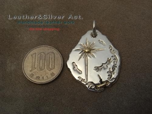 1点物　イーグルネックレス 手彫り　ハンドメイド　ネックレス　ｋ18　かまし