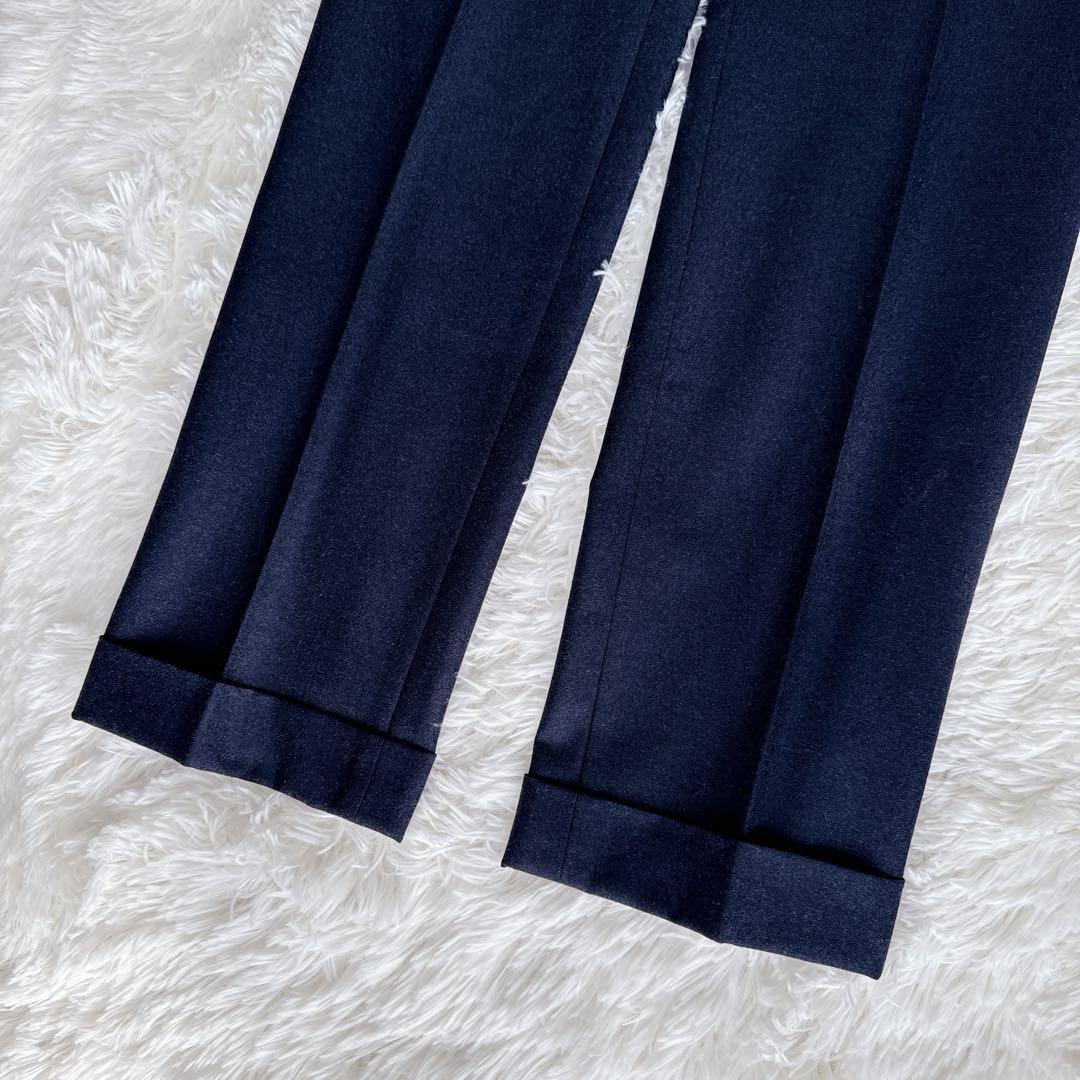 新品未使用⭐️ユニバーサルランゲージ　カノニコ　スラックス ネイビー L 82cm