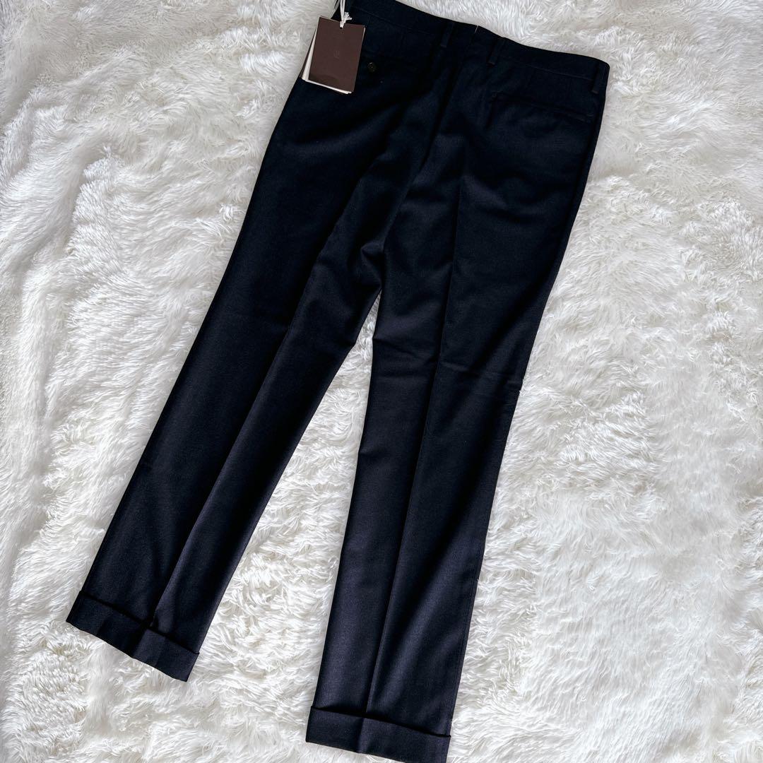 新品未使用⭐️ユニバーサルランゲージ　カノニコ　スラックス ネイビー L 82cm