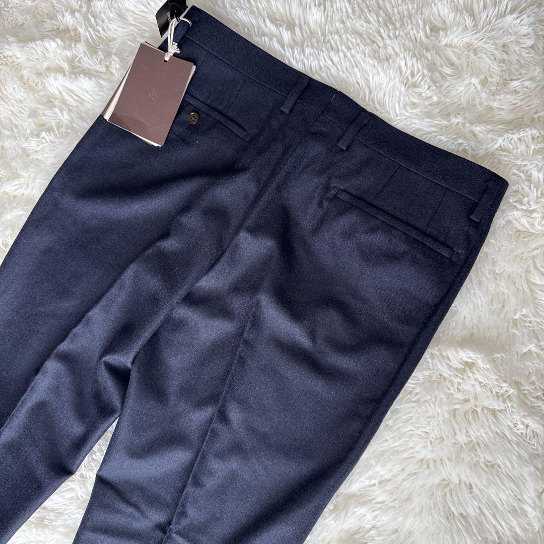 新品未使用⭐️ユニバーサルランゲージ　カノニコ　スラックス ネイビー L 82cm