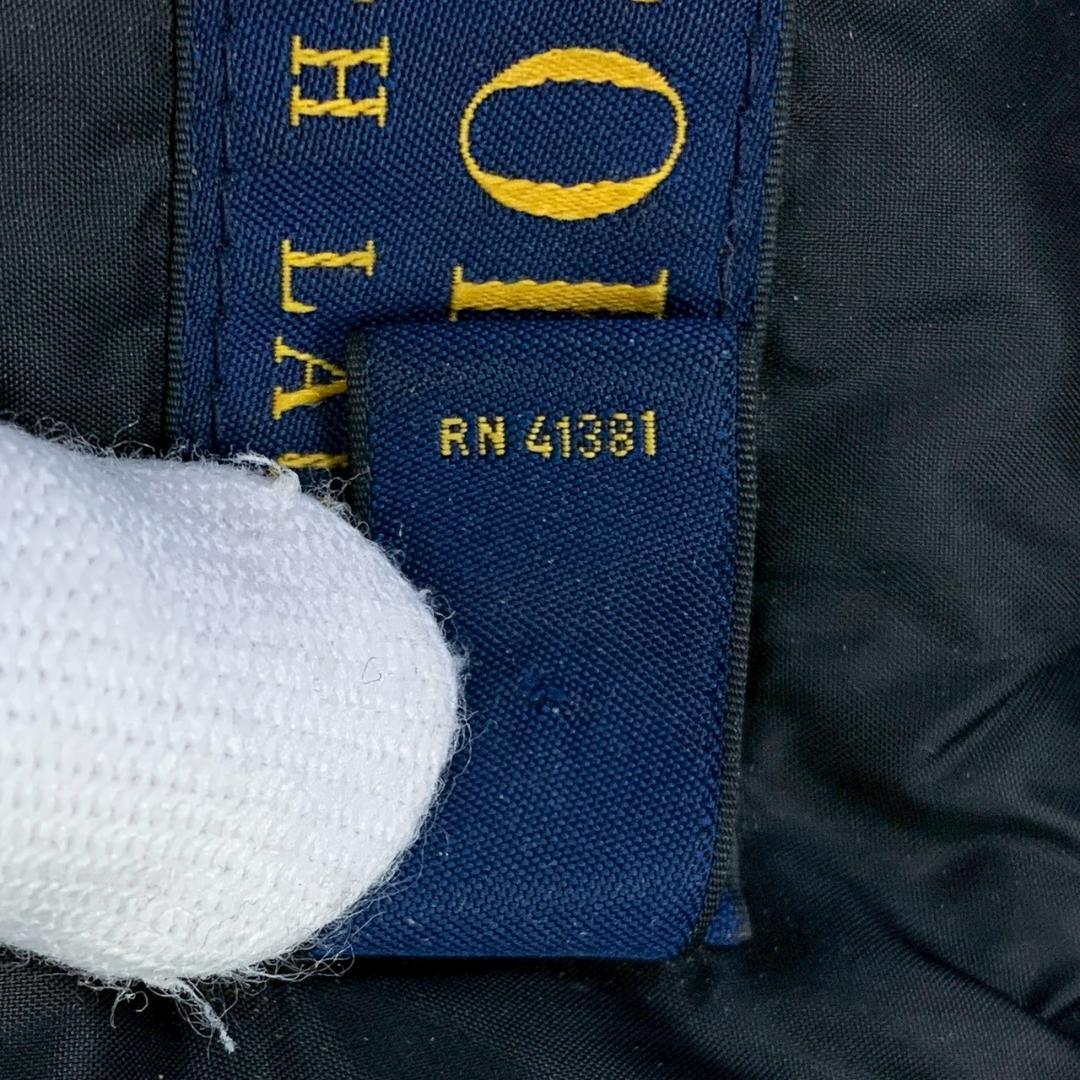 ポロラルフローレン ダウンベスト ビッグポニー刺繍 ブラック L　D883