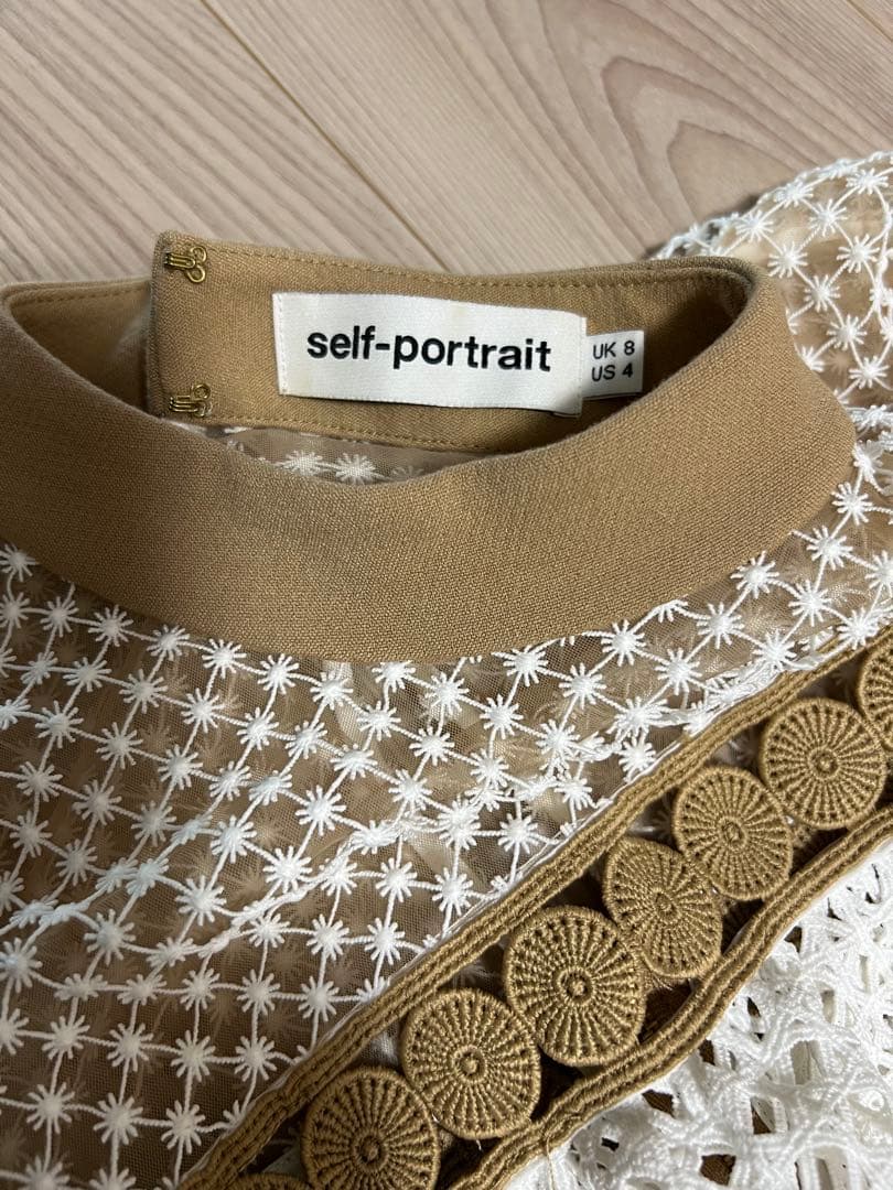 美品 self-portrait セルフポートレート オールインワン UK8