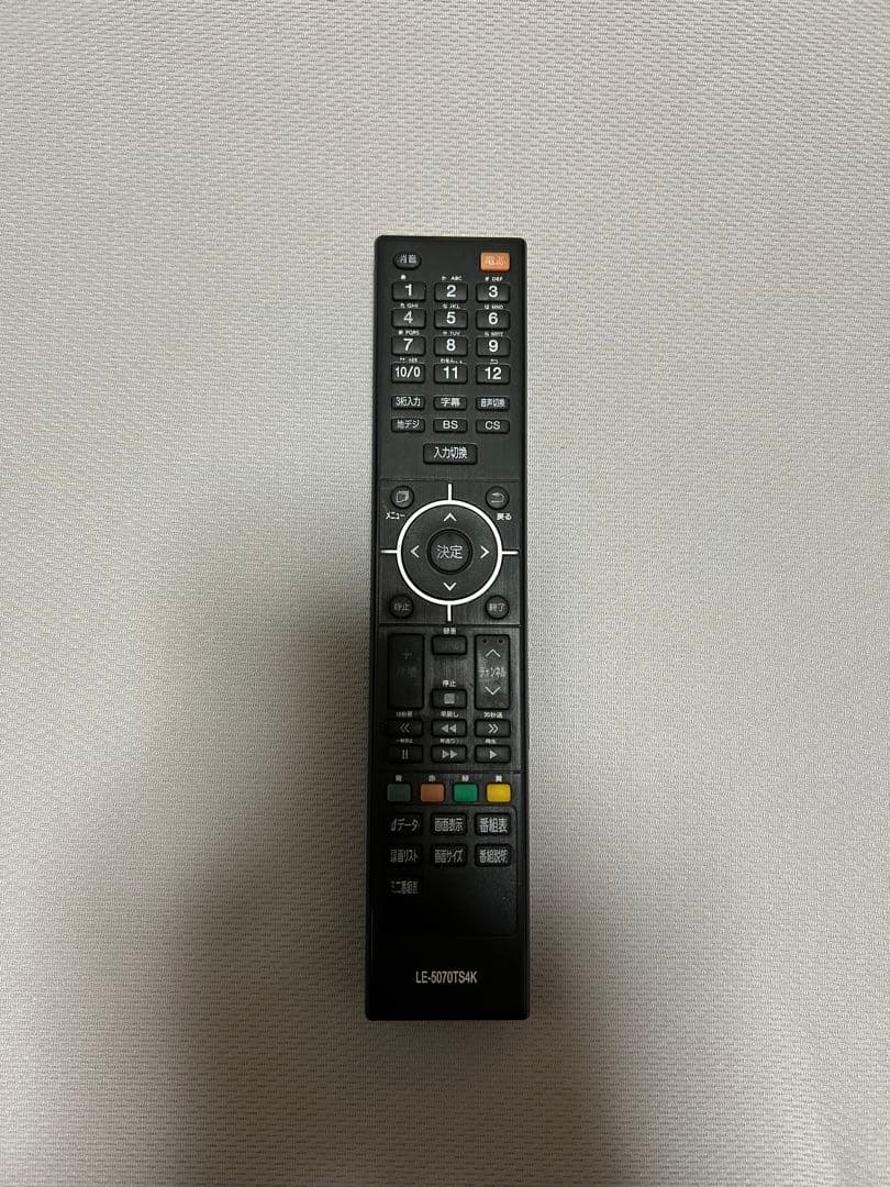ティーズネットワーク　50型　4K　LE-5070TS4K-BK