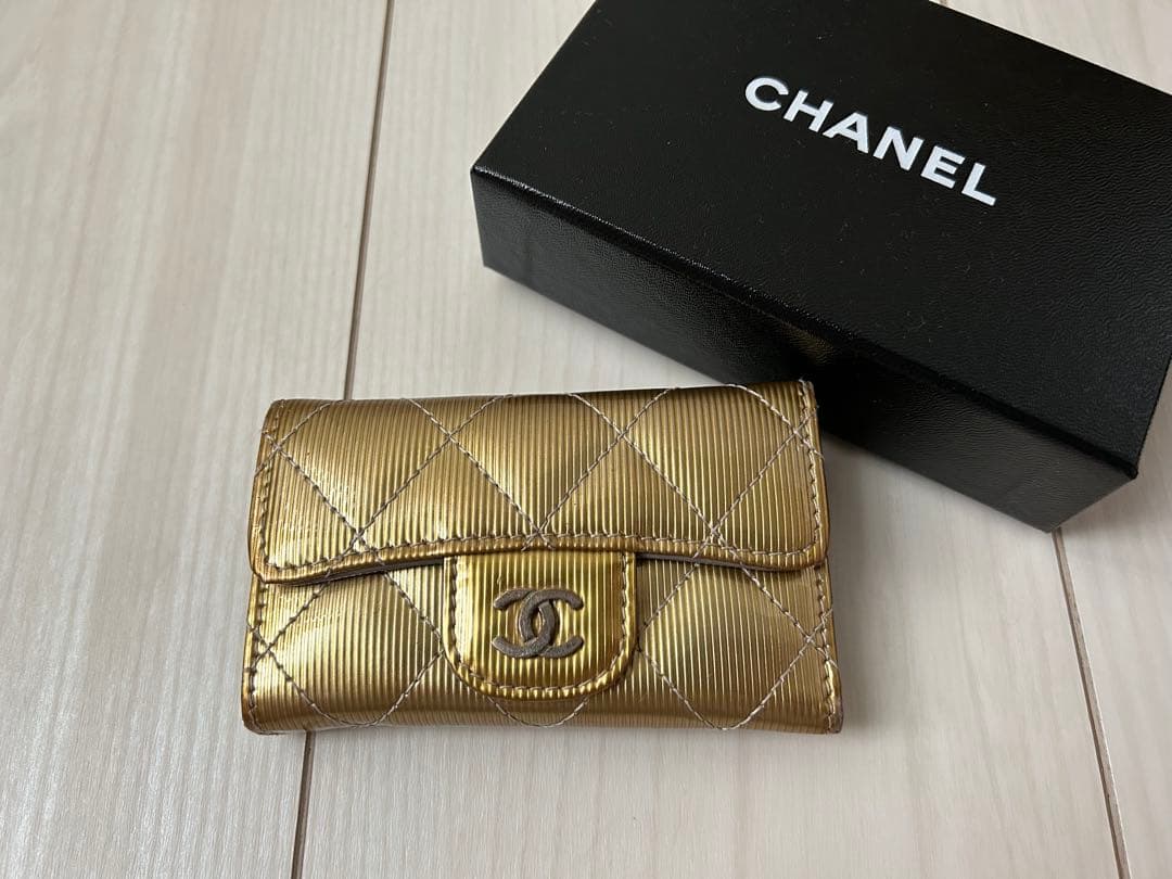CHANEL 6連キーケース シャンパンゴールド