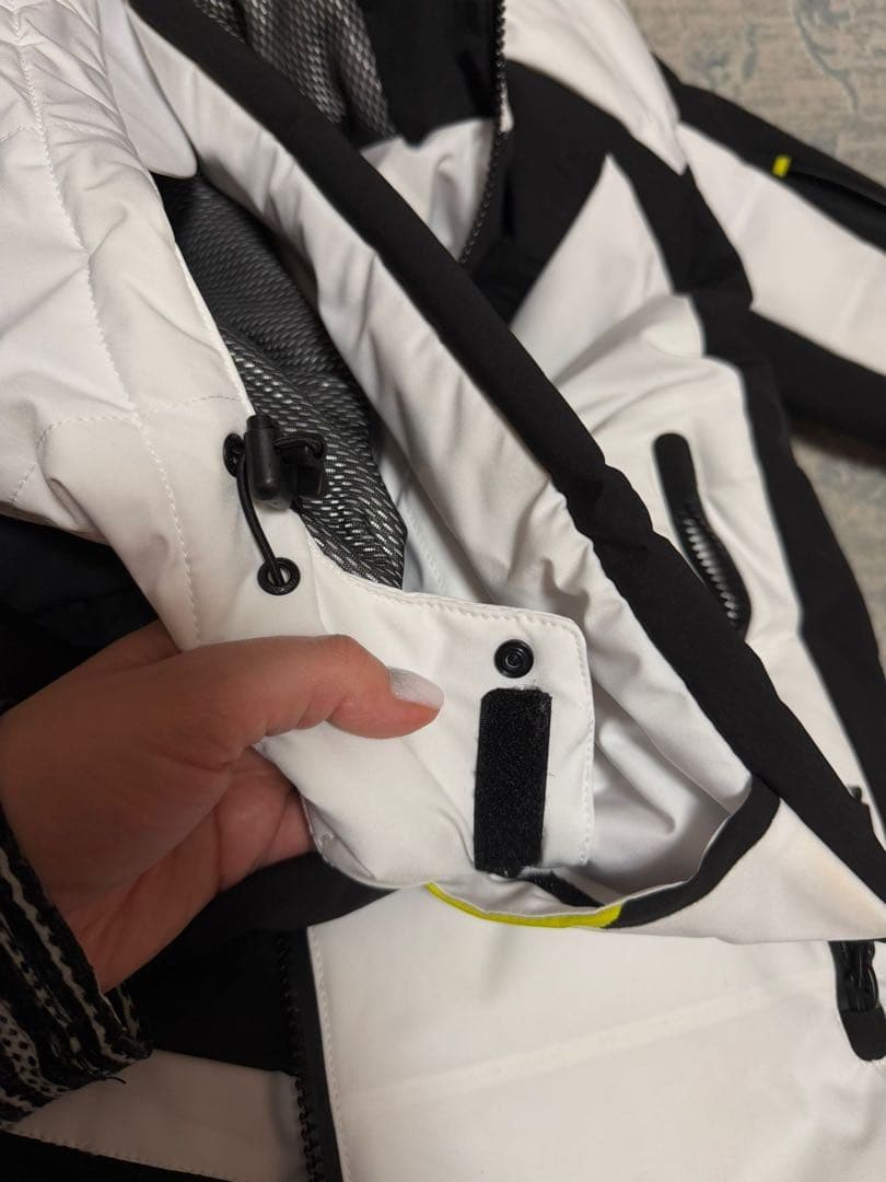 LUHTA スキーウェア ホワイト/ブラック/イエロー