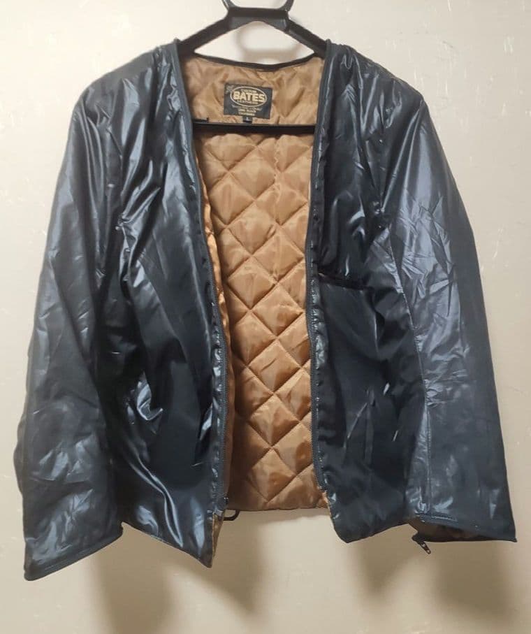 【シーク】BATES オールシーズンジャケット 黒✕アイボリー Lサイズ