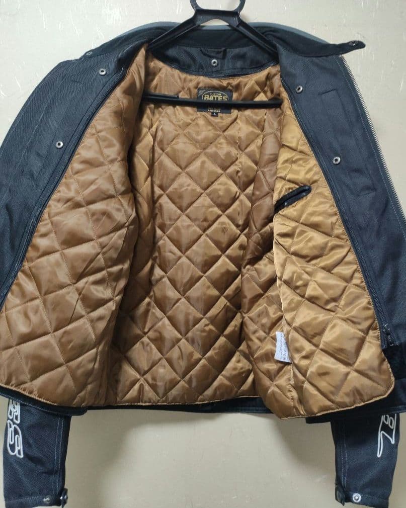 【シーク】BATES オールシーズンジャケット 黒✕アイボリー Lサイズ