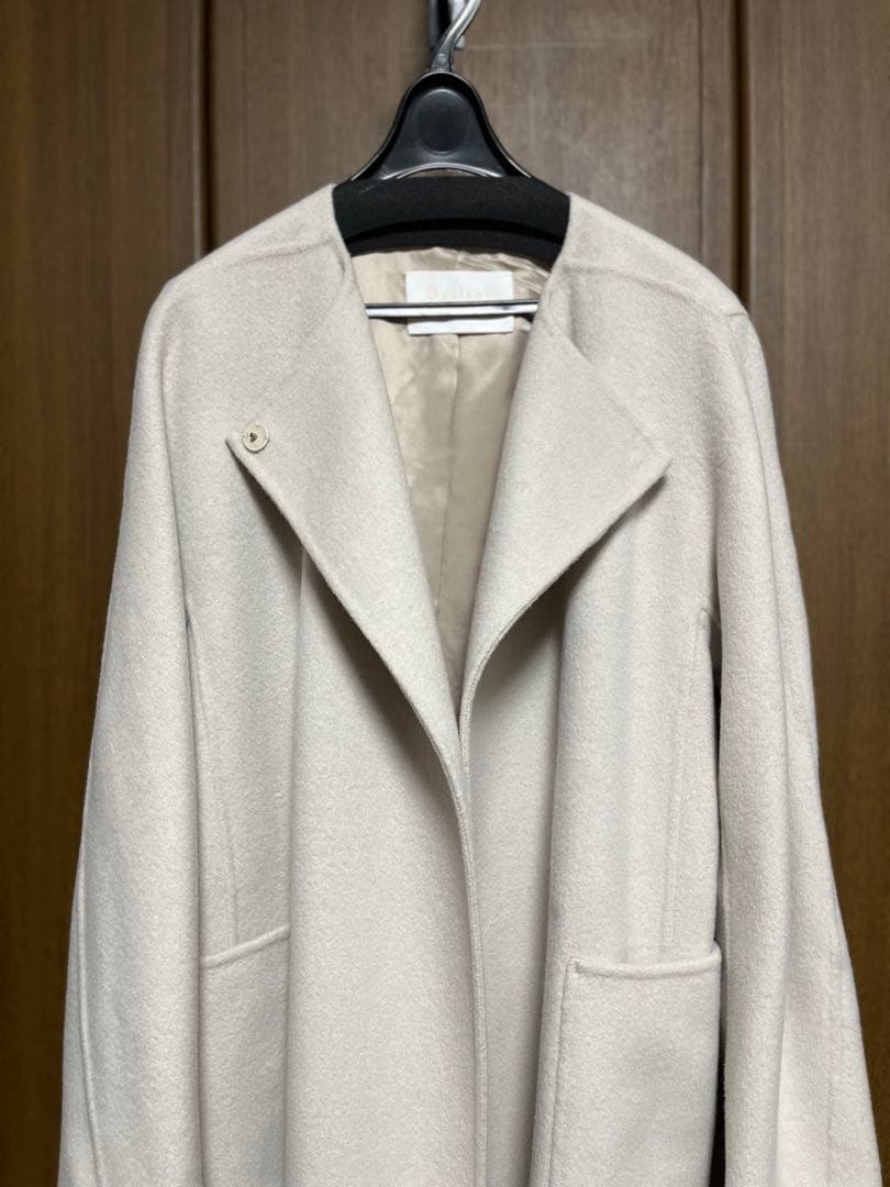 【Ballsey】プレミアムウールリバー ノーカラーコート 36 ¥74,800