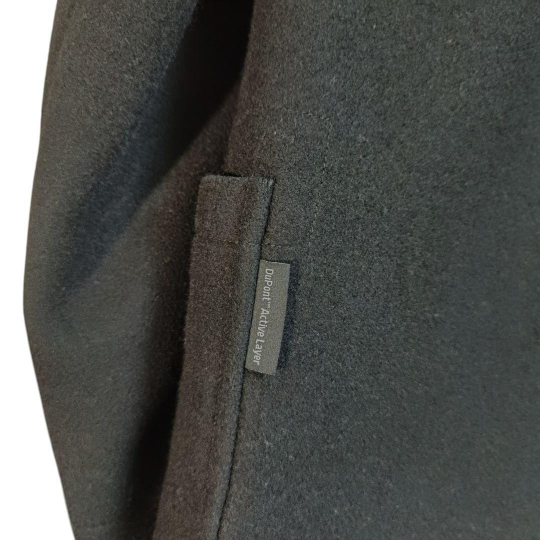 【極美品】フレッドペリー ウールダッフルコート 裏地ストライプ サイズＳ 黒