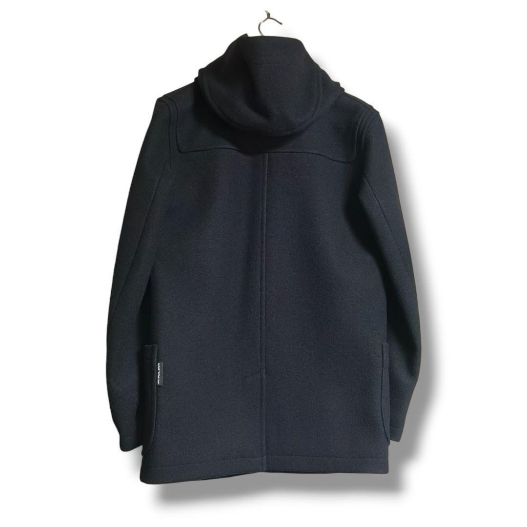 【極美品】フレッドペリー ウールダッフルコート 裏地ストライプ サイズＳ 黒