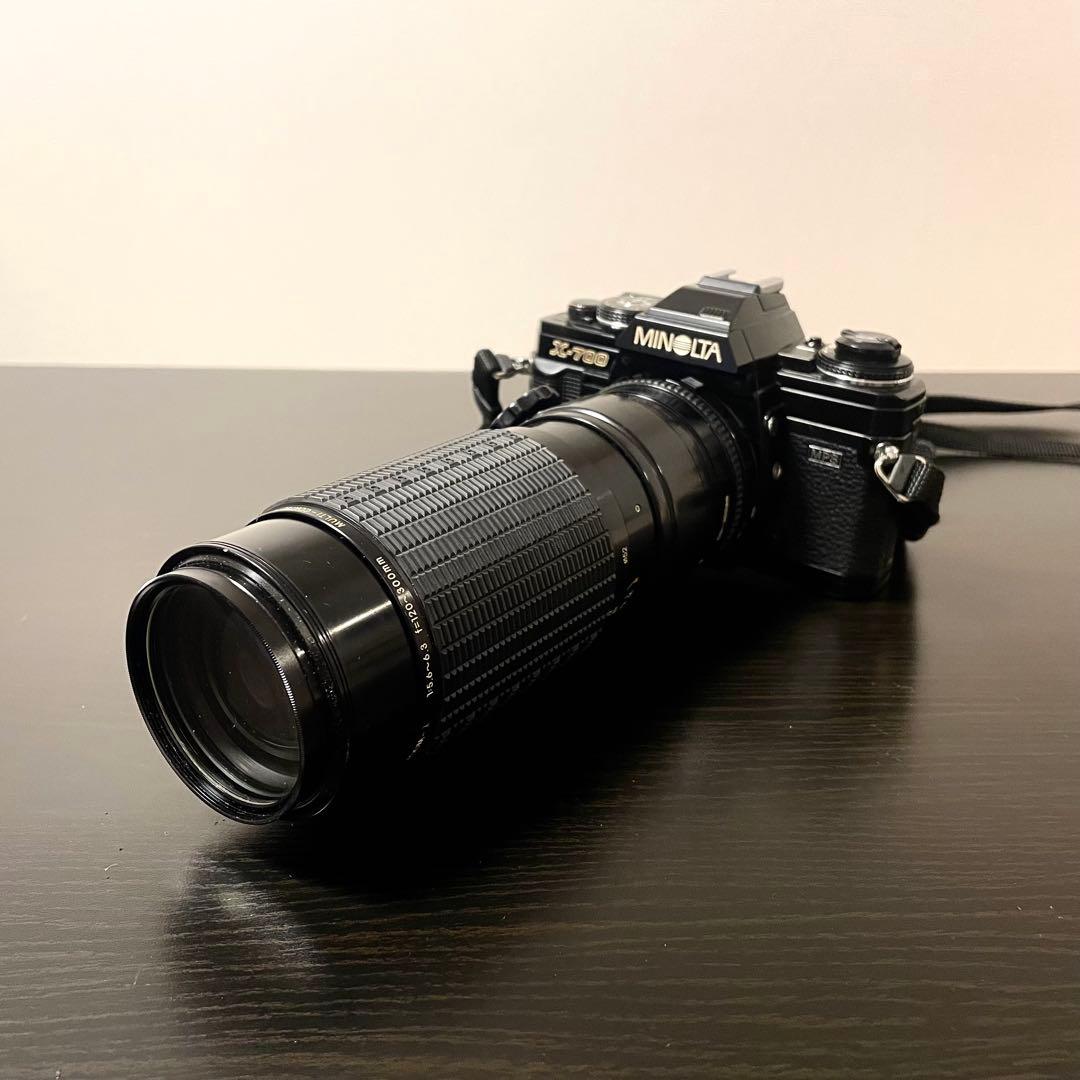 【レトロ一眼】MINOLTA X-700 レンズ 三脚 ストロボ 露出計 一式