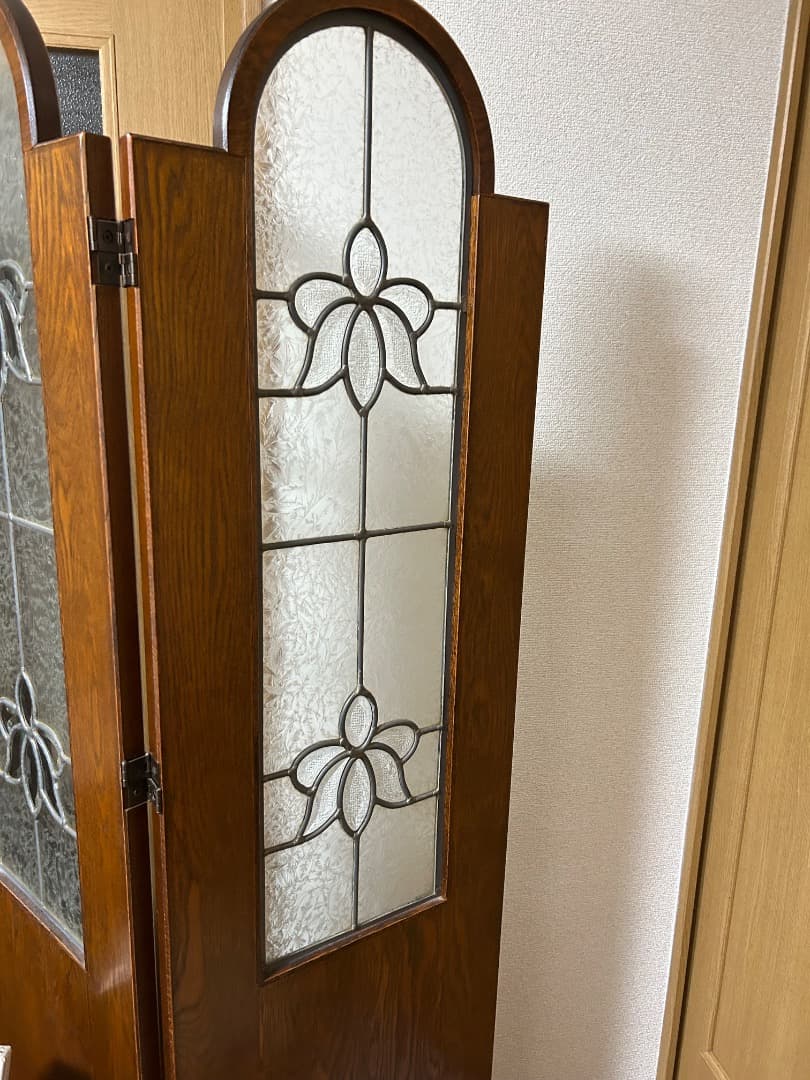 美品　三越家具 Brugge ブルージュ 3連 パーテーション 衝立