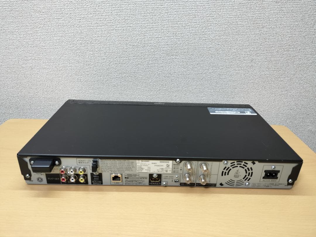 シャープ ブルーレイレコーダー 「BD-HDW80」 動作品
