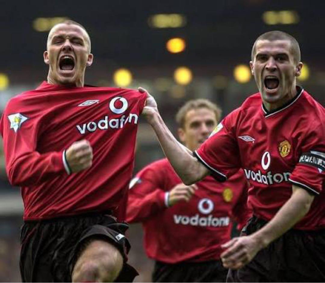 マンチェスターユナイテッド 00-02 ホーム 長袖ユニフォーム ベッカム