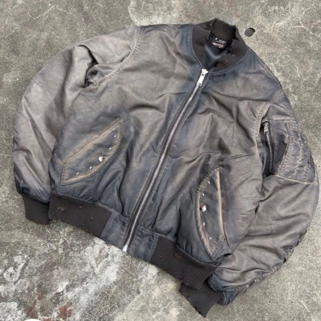ジャケット・アウター BELVET Faded MA-1 Bomber Jacket
