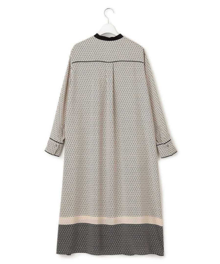 極美品 23区 【洗える】ジオメトリックパネルプリント ワンピース 3XL