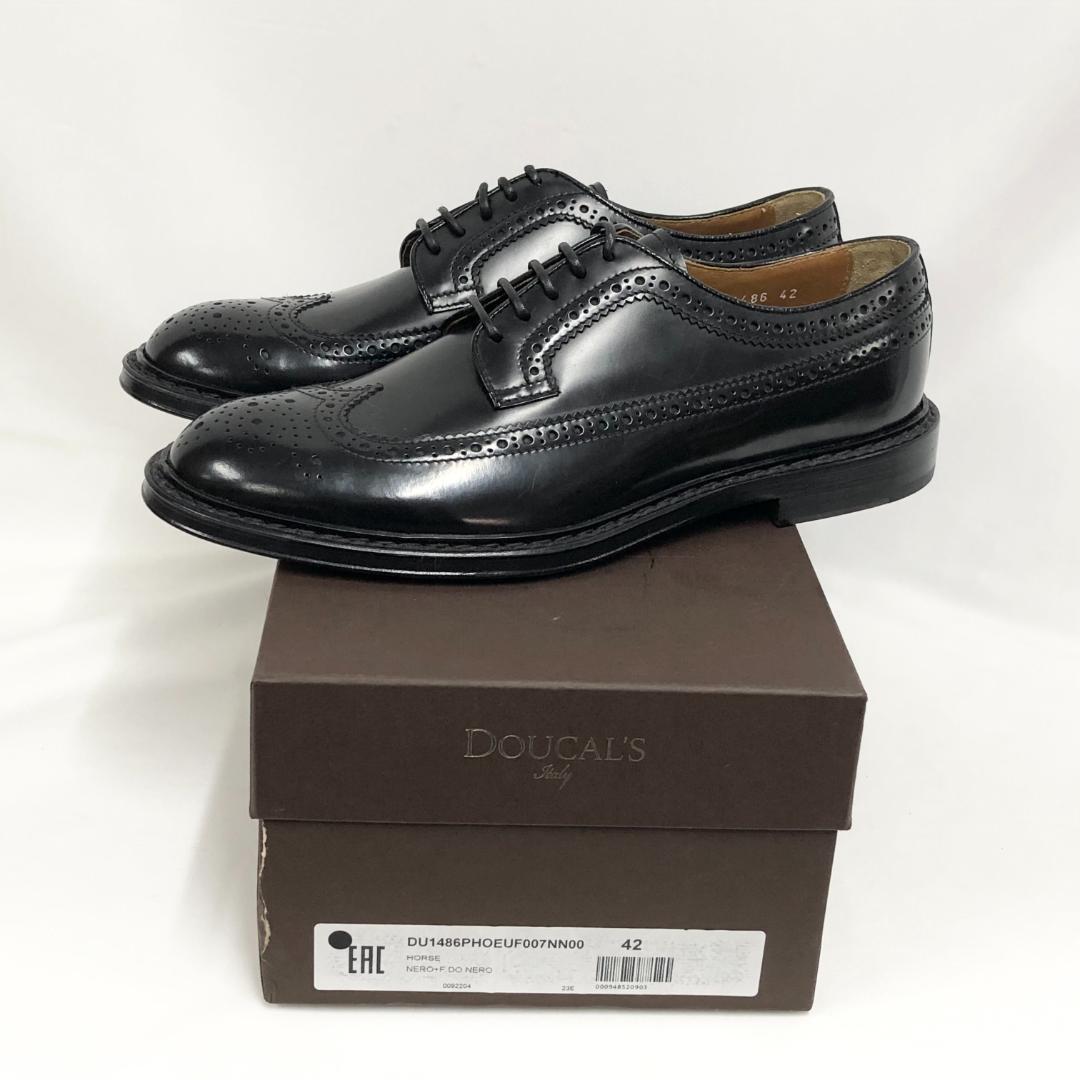 ○★訳有り新品未使用　DOUCAL'S　ウイングチップドレスシューズ　27cm
