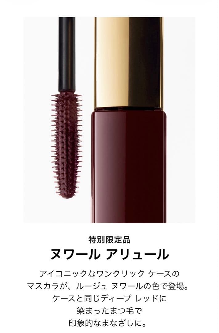 【新品】CHANEL ヌワール アリュール 67 ルージュヌワール マスカラ限定