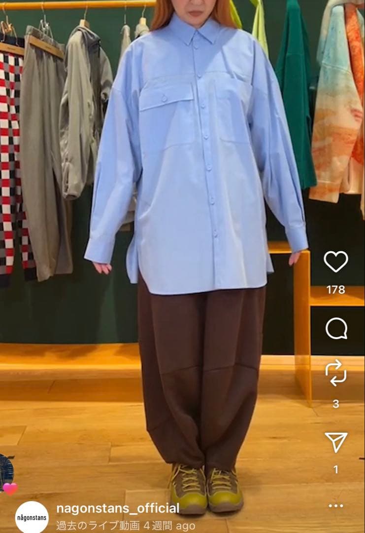 新品　ナゴンスタンス　drape cocoon pants nagonstans