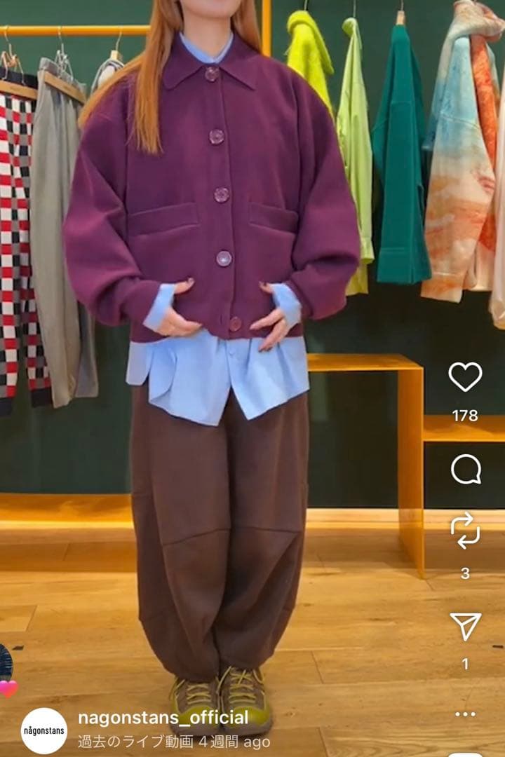 新品　ナゴンスタンス　drape cocoon pants nagonstans