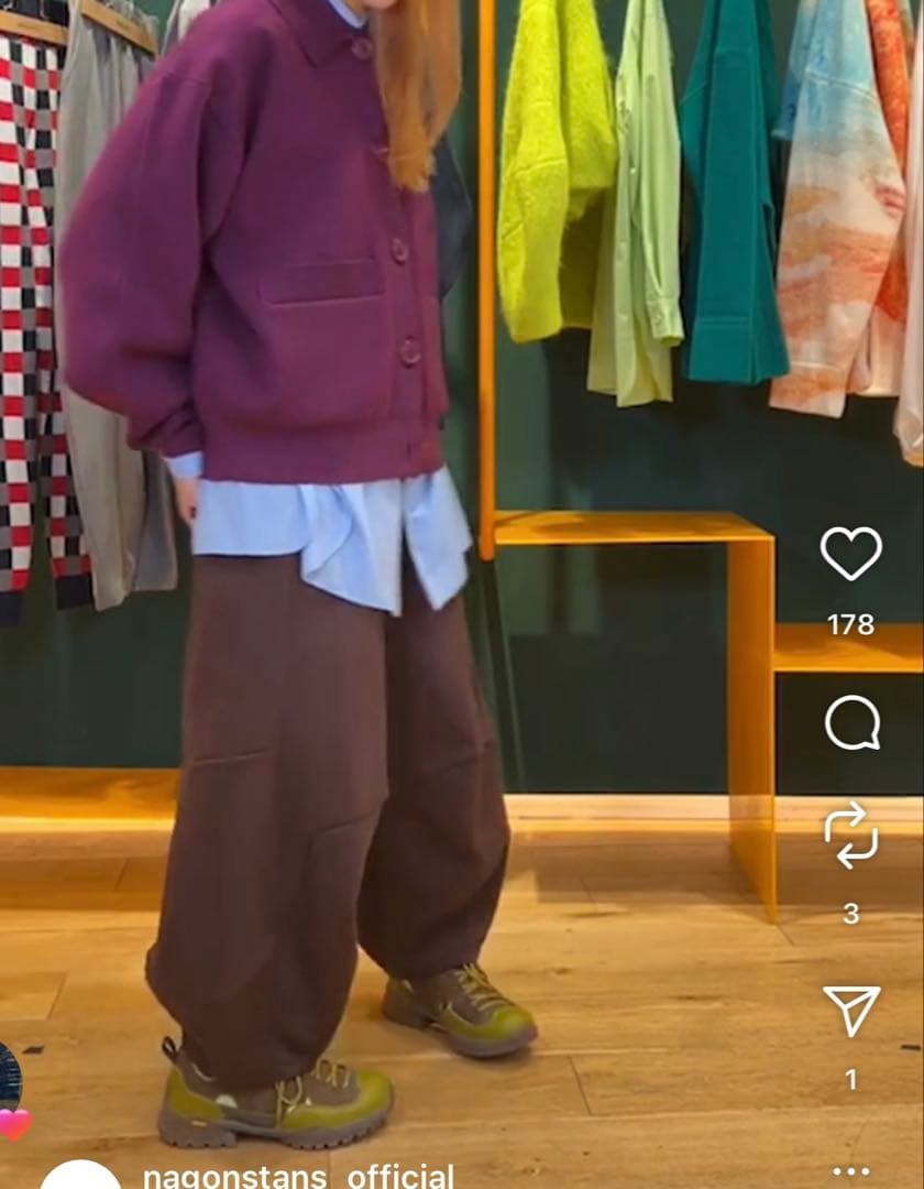 新品　ナゴンスタンス　drape cocoon pants nagonstans