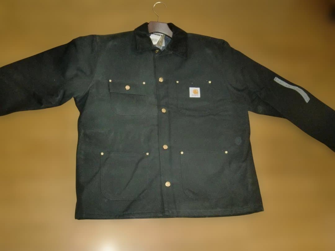 【未使用新品】Carhartt メンズブラックカバーオール US-Lサイズ