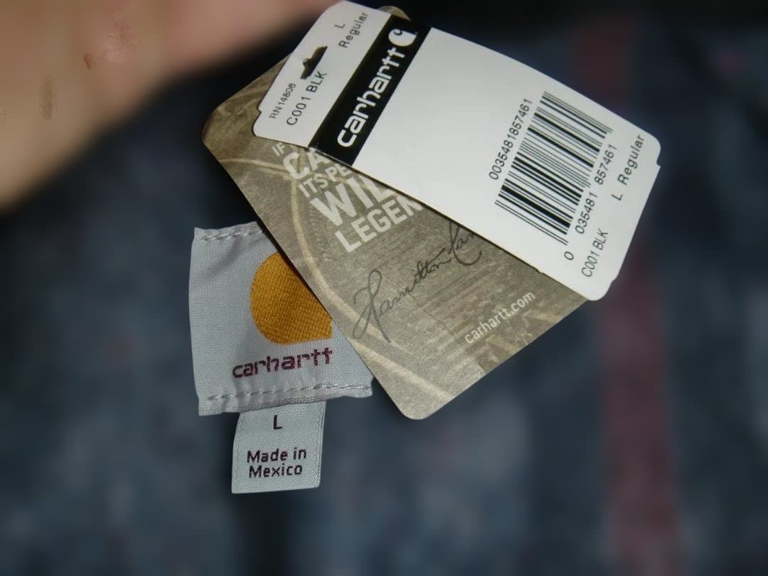 【未使用新品】Carhartt メンズブラックカバーオール US-Lサイズ