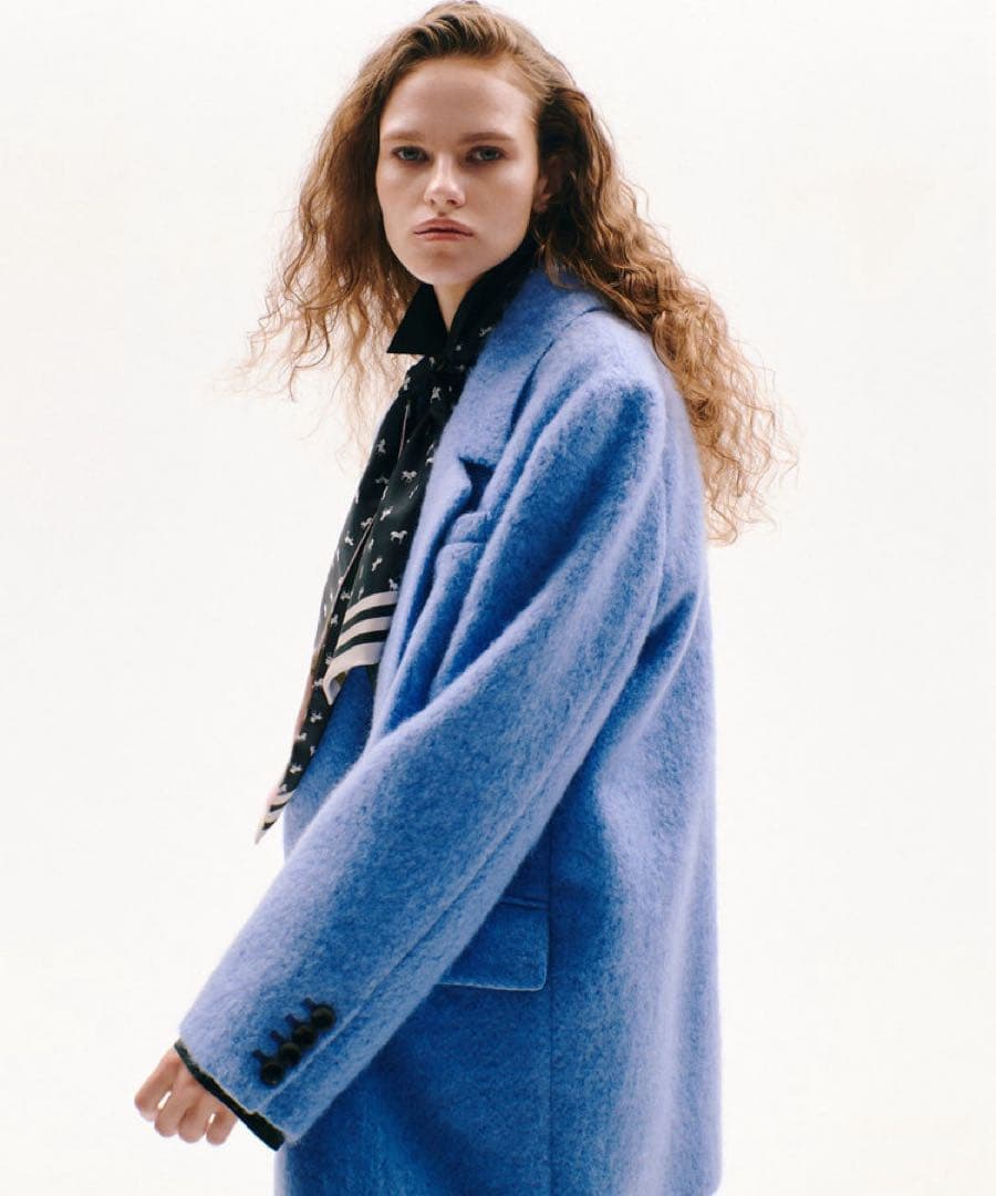 アルアバイル　ルルウィルビー モヘヤシャギーハーフチェスターコート&スカート