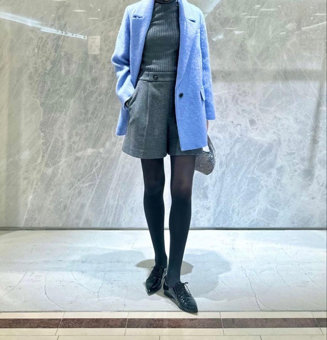 アルアバイル　ルルウィルビー モヘヤシャギーハーフチェスターコート&スカート