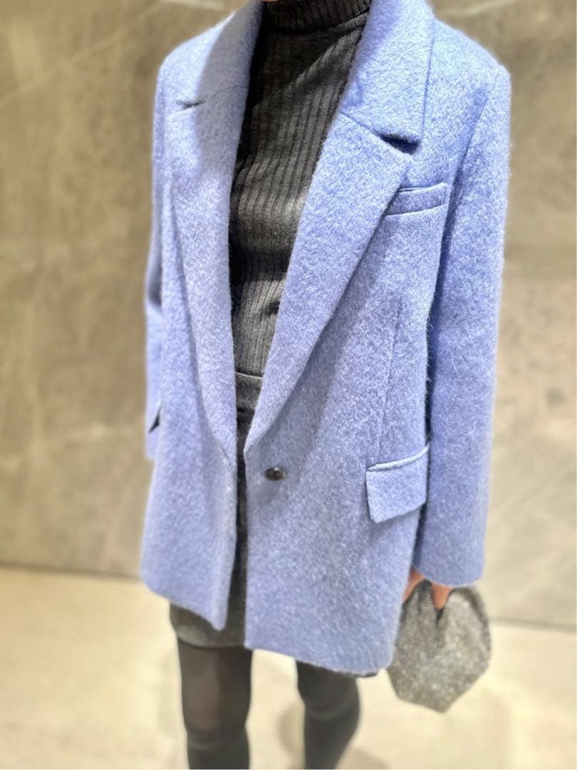 アルアバイル　ルルウィルビー モヘヤシャギーハーフチェスターコート&スカート