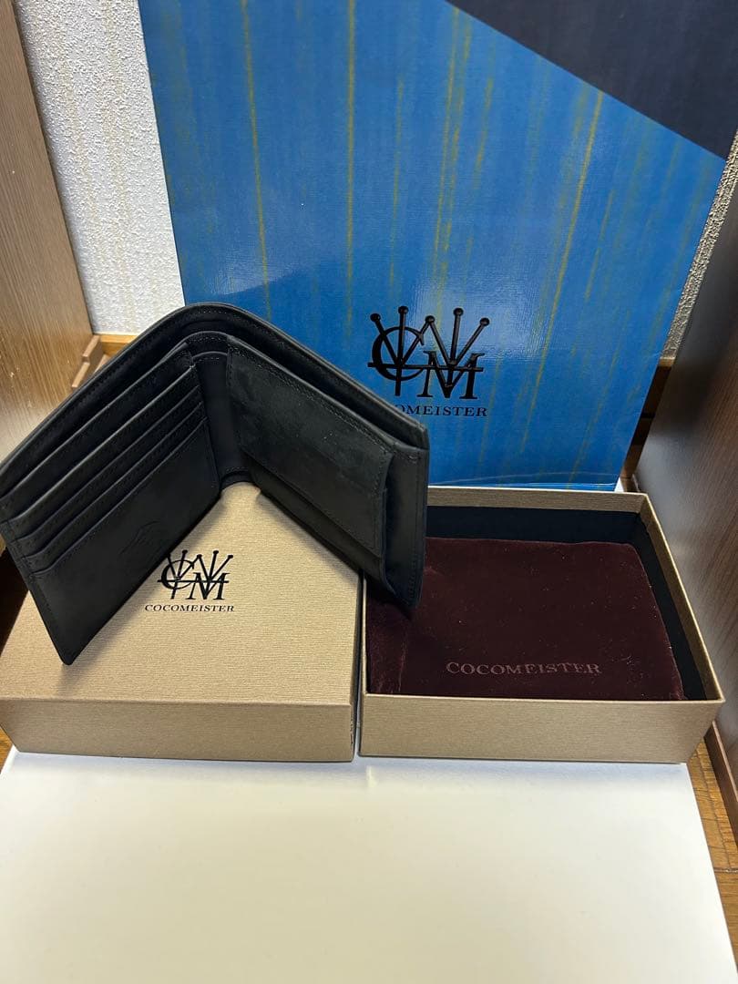 COCOMIESTER ナポレオンカーフ　ボナパルトパース(ワイルドブラック)