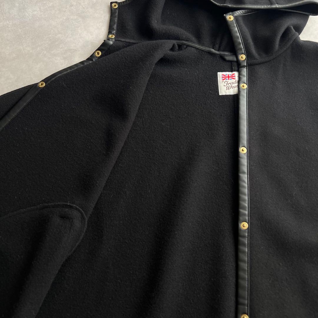 トラディショナルウェザーウェア　ポンチョ　ウール　W-FACE JERSEY