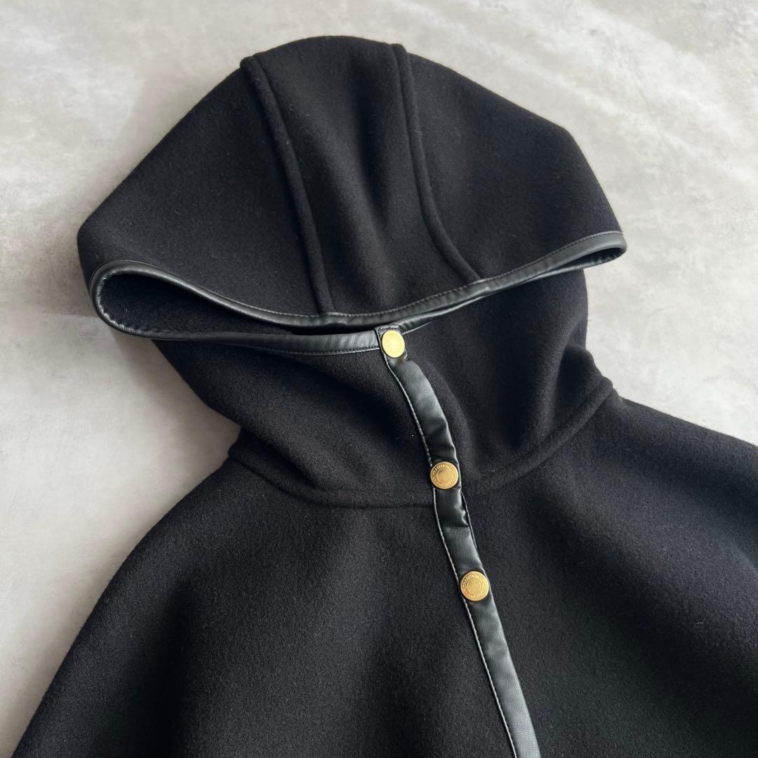 トラディショナルウェザーウェア　ポンチョ　ウール　W-FACE JERSEY