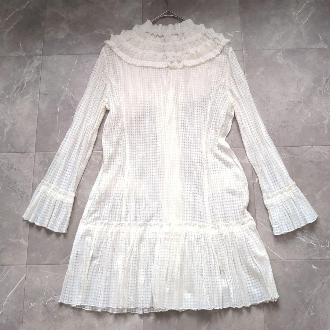 NOKO OHNO/ノコオーノ　美品　羽織り　　ビジュー　ジャケット　プリーツ