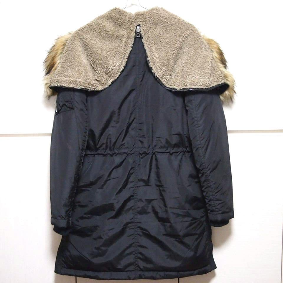 美品★DIESEL　ディーゼル　N-2B　N-3B　中綿　ミリタリー コート　黒