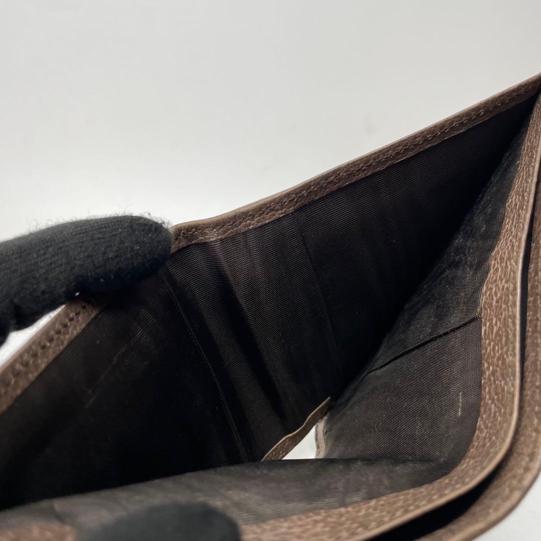 2863 GUCCI グッチ 二つ折り財布 オフィディア シェリーライン GG