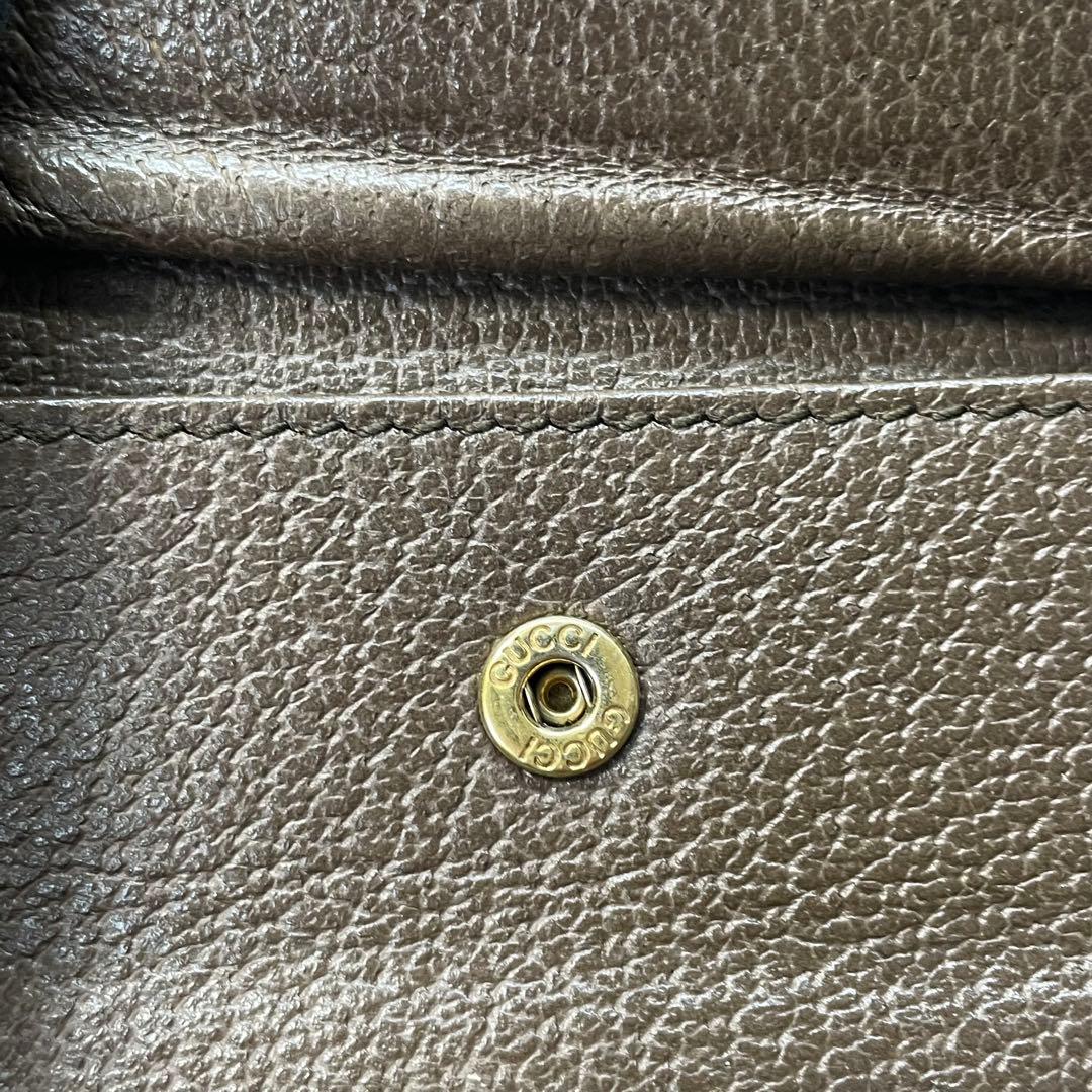 2863 GUCCI グッチ 二つ折り財布 オフィディア シェリーライン GG
