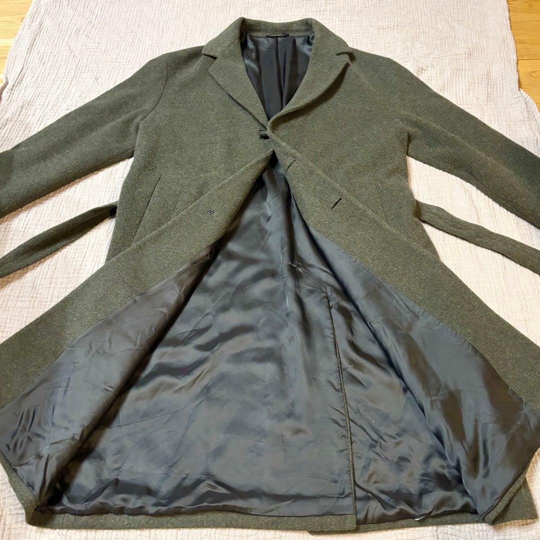 Hevo ロング チェスターコート ダークグリーン Lサイズ相当