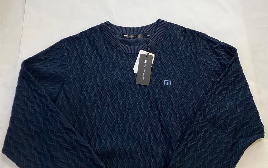 トラヴィスマシュー ケーブル クルーネック ニット、セーター 未使用タグ付 L