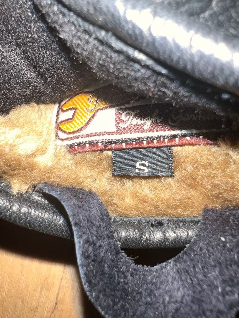 ショット　ワンスター　レザー ブラック グローブ Sサイズ　手袋　男女兼用