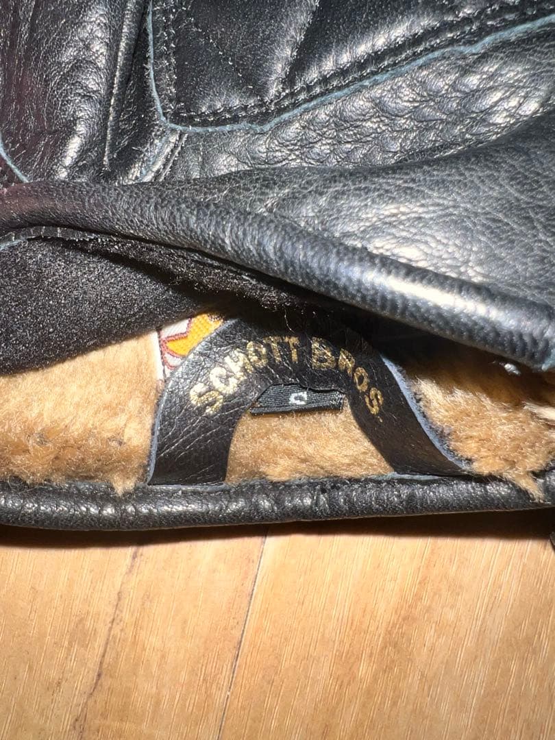 ショット　ワンスター　レザー ブラック グローブ Sサイズ　手袋　男女兼用