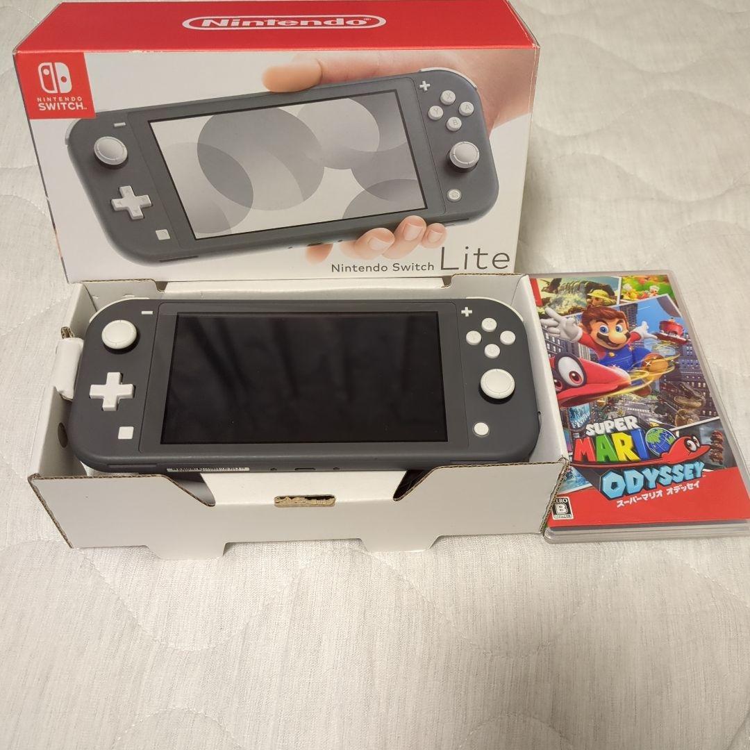 Nintendo Switch Lite グレー マリオオデッセイ　セット