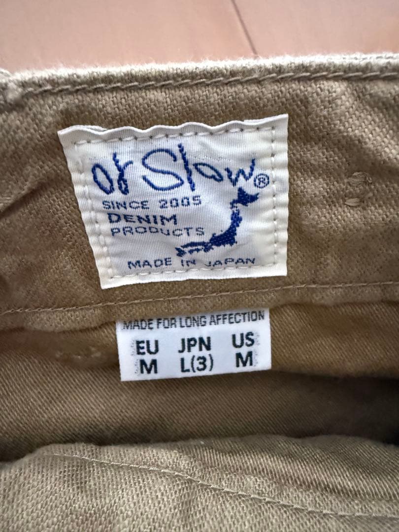 オアスロウ バックサテン ファーティングパンツ　orslow ベイカーパンツ